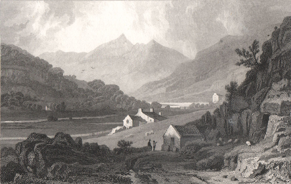 Snowdon, from Capel Curig, Caernarfonshire, by Henry Gastineau. Snowdonia 1835